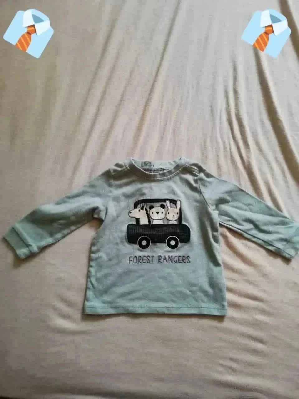 Maillot bébé manches longues “Forest Ranger” 12-18 mois (80 cm) Bon état - aventure gris